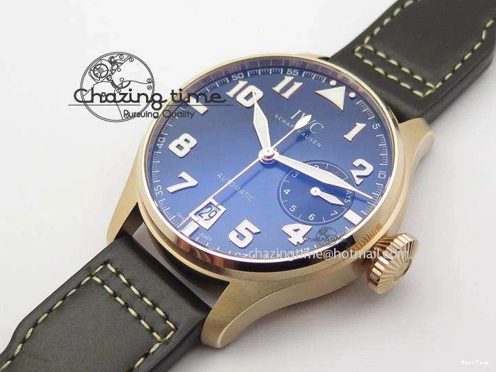 MIROTIME 0108 Big Pilot IW500909 RG ZF 1:1 Best Edition Le Petit Prince On Brown Leather Strap A Breathable 7293